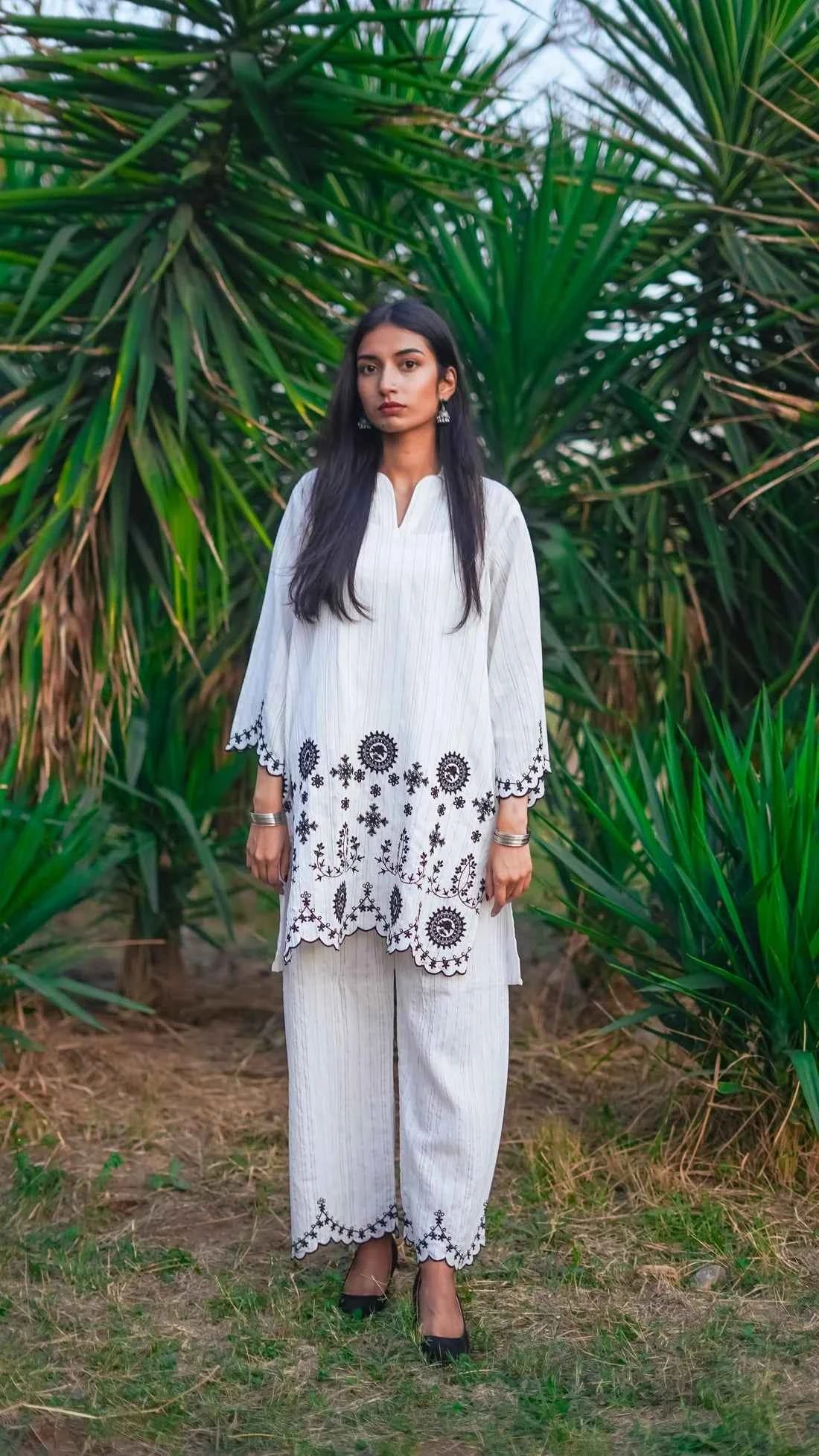 Irha - 2-Piece Embroidered Lawn Ensemble