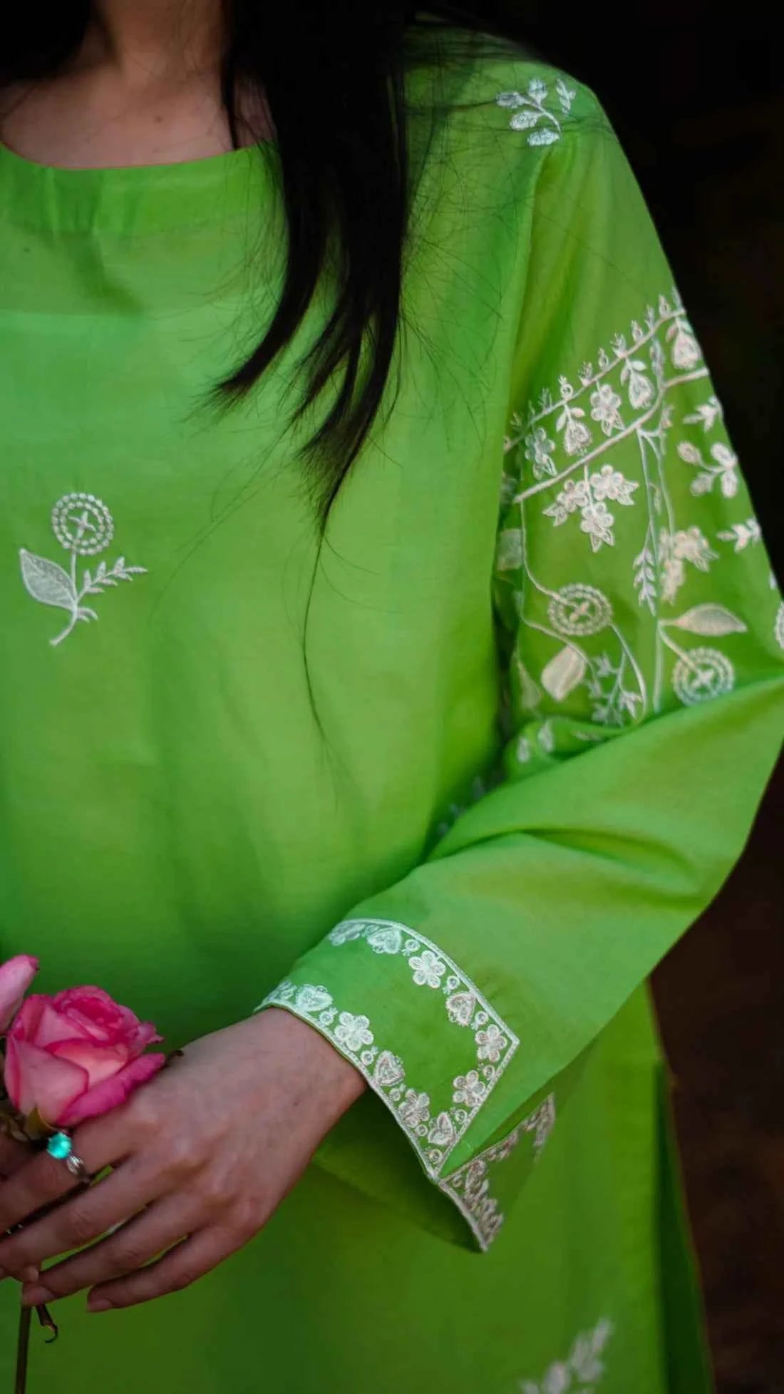 Ishaal - 2-Piece Embroidered Lawn with Trouser