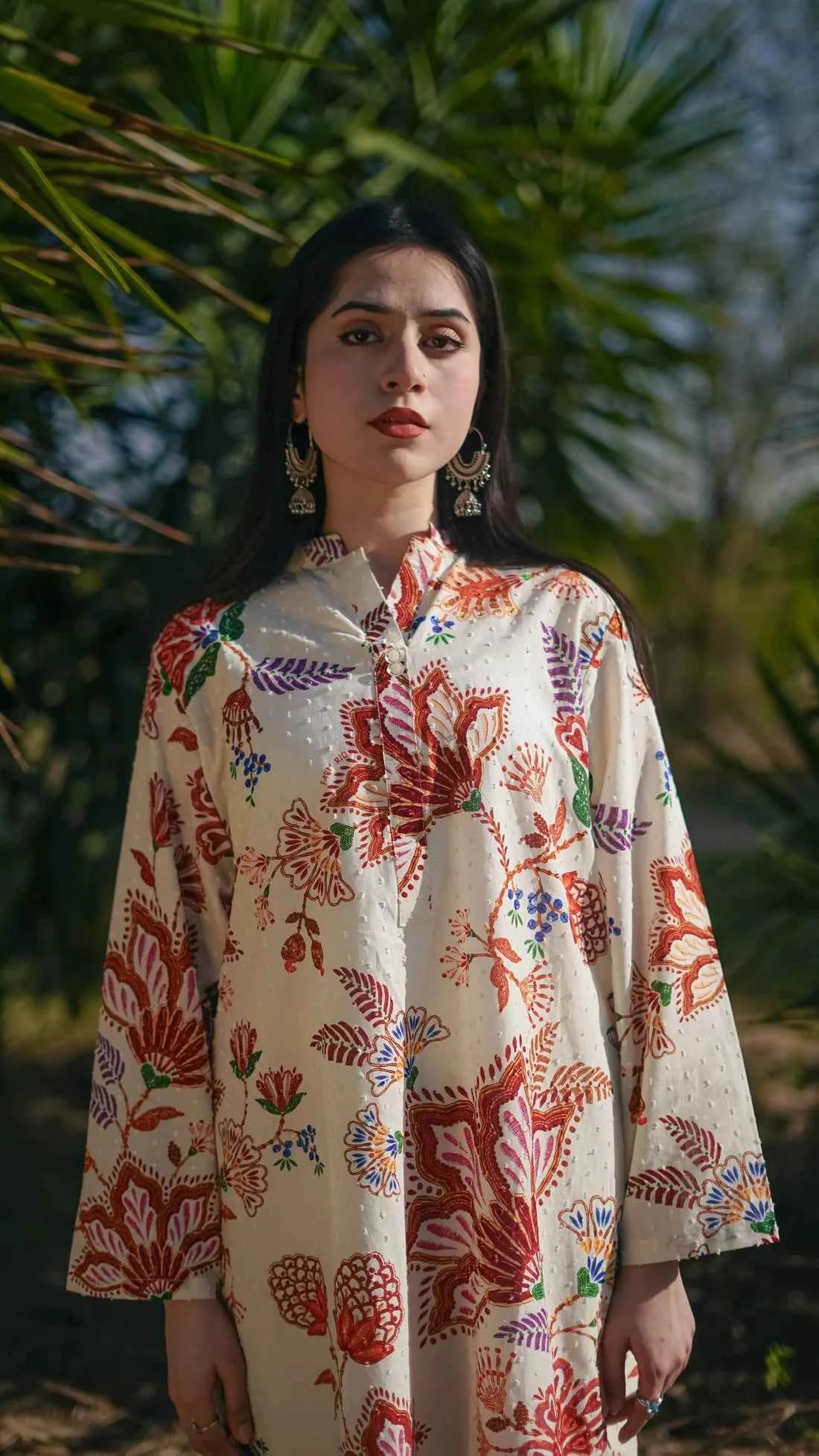 Mahnoor - 2-Piece Printed Lawn with Trouser Ensemble