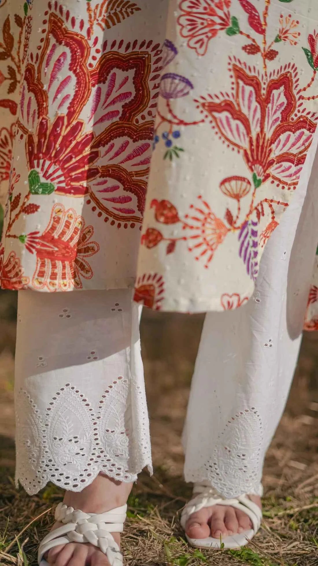 Mahnoor - 2-Piece Printed Lawn with Trouser Ensemble