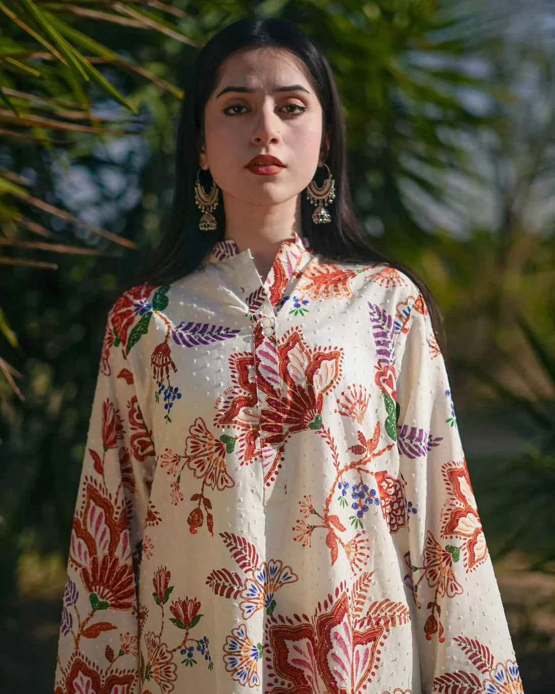 Mahnoor - 2-Piece Printed Lawn with Trouser Ensemble