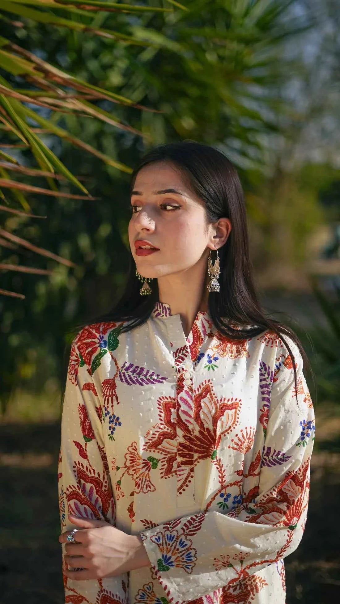 Mahnoor - 2-Piece Printed Lawn with Trouser Ensemble