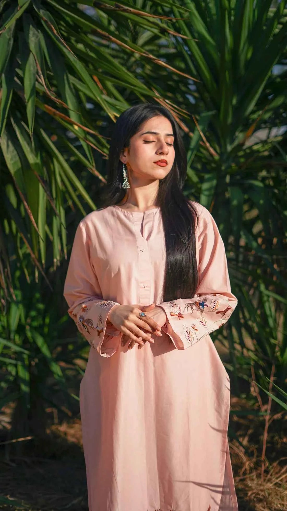 Rida - 2-Piece Embroidered Lawn Shirt with Trouser