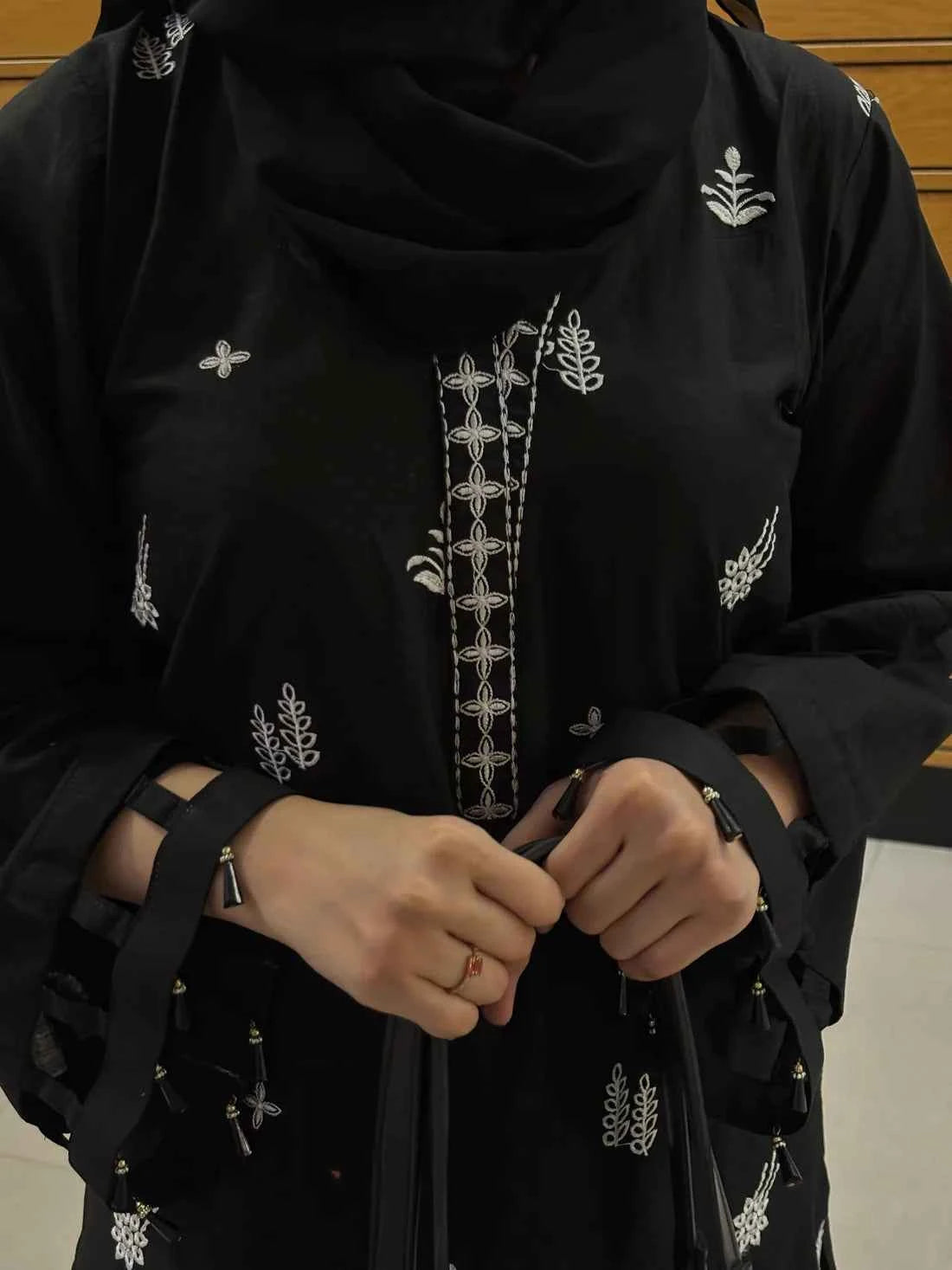 Timeless - 2-Piece Embroidered Cotton Lawn with Black Elegance
