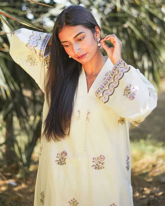 Kehkashaan - 2-Piece Embroidered Lawn with Trouser