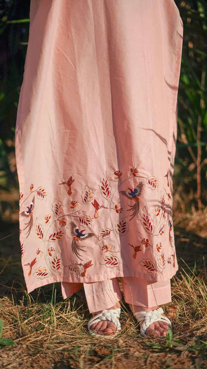 Rida - 2-Piece Embroidered Lawn Shirt with Trouser